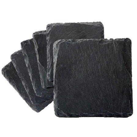 Dorre Skiffer glasunderlägg 6-pack | Dukning & Servering > Muggar & Koppar > Tefat | Bagaren och Kocken