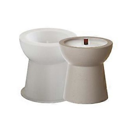 Multifunktionelt robust silikone rundt lysestøberformsæt, bærbart til harpiks, gips, håndværksartikler, assorterede størrelser