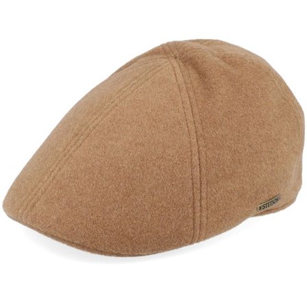 Stetson - Beige flatcap Keps - Texas Wool/Cashmere Camel Flat Cap @ Hatstore