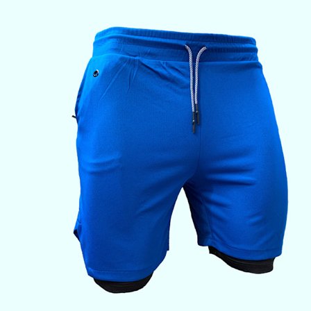 Baddräkter för Män, Baddräkter med Kompressionsfoder 2 i 1 Snabbtorkande Stretchiga Herrbaddräkter Surfstrandshorts med 2 Fickor med Dragkedja