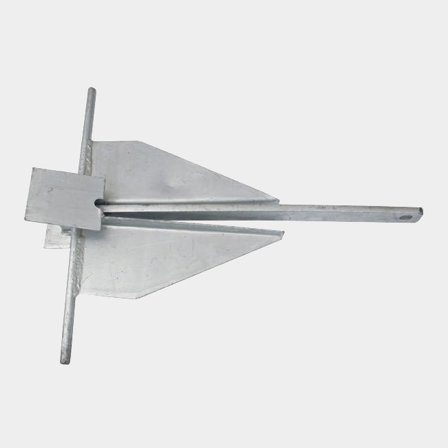 Ancla Danforth 1852-Marine, acero galvanizado, 10 kg