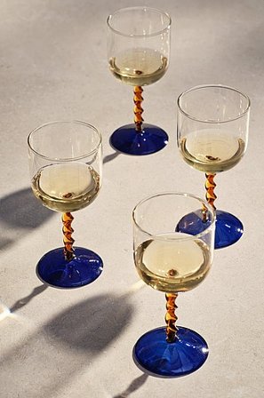 Jotex - Kieliszek Do Wina 4-pak Wielokolorowy - YUKO - Kup Kieliszki do wina firmy Jotex