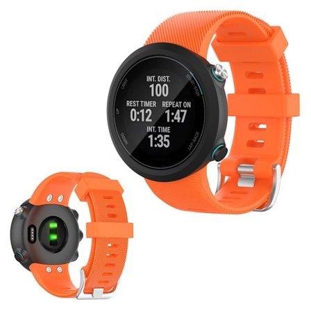 Garmin Swim 2 / Forerunner 45 / 45S hållbar silikon klockarmband - orange
