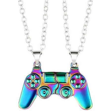 Magnetisk Spelkontrollhalsband för Par Matchande Konsolhandtag Hänge för Bästa Vänner Vänskap Alla Hjärtans Dag Presenter Honom Och Hennes Älskare Bff