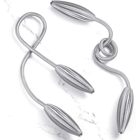 2-pack förbindningar för gardiner och persienner, fashionabla gardinhållare, dekorativa gardinremsor med klämmor Gardinspänne, det mest bekväma 