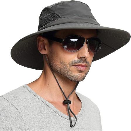 Solhat til Mænd og Kvinder UV-Beskyttelse Sommerhat Havehat Foldsom Safari Solbeskyttelseshat Vandafvisende
