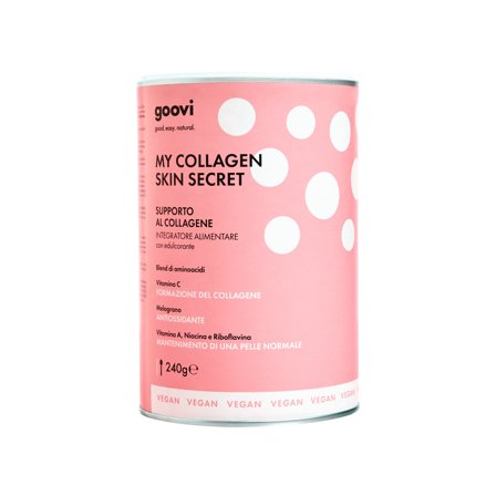 Goovi Integratori Alimentari Supporto al Collagene MY COLLAGEN SKIN SECRET 240g - Integratore Pelle