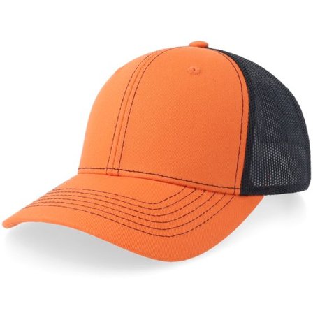 Equip - Orange trucker Keps - Orange/Black Trucker @ Hatstore
