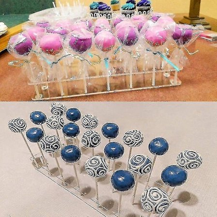 Snack Cake Display Stand Server Cupcake Lollipop Holder Cake Rack 21 Hål Cupcake Cake Stands
