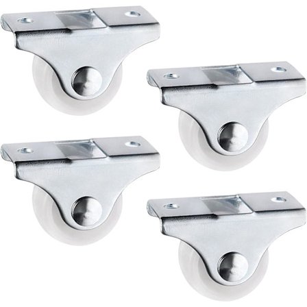 4 faste hjul 25mm plast møbel udskiftning hjul retningsbestemte skuffe hjul