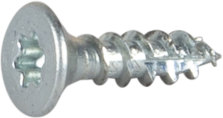 ESSVE 123101 Treskrue 3 mm Ø, TX10, helgjenget, FZB, 200-pakning 12 mm, Innfesting