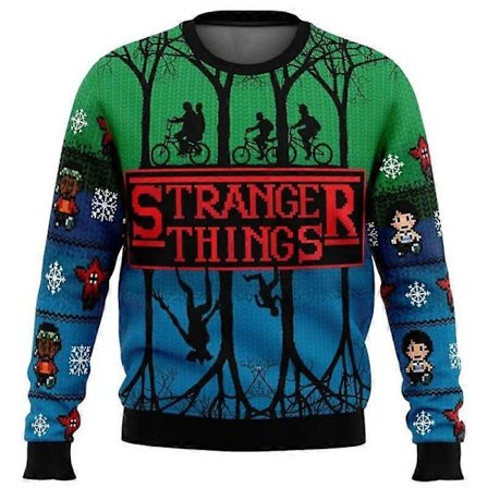 Stranger Things Ruma Jouluneule Lahja Joulupukki Villapaita Miehille 3D Collegepaita Ja Toppi Syksy Ja Talvi