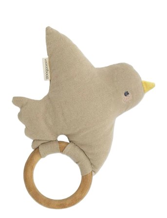 Moonboon Soft Rattle - Beige - ONE SIZE