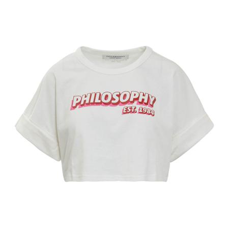 Philosophy di Lorenzo Serafini T-shirt Hvid, Dame Toppe