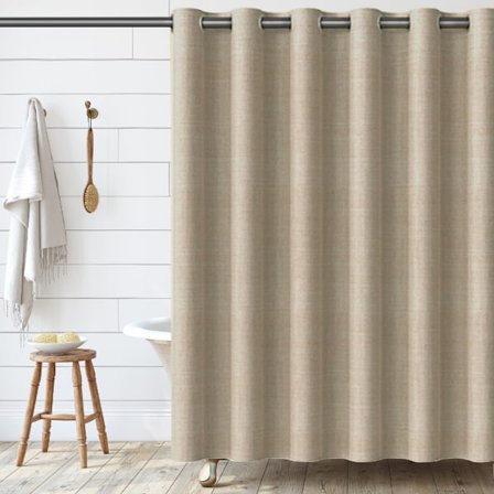 Bruseforhæng, Badeværelsesgardin af stof med kroge M