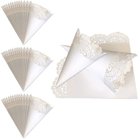 100 st Koner i Papper med Mönster för Konfettikonfetti