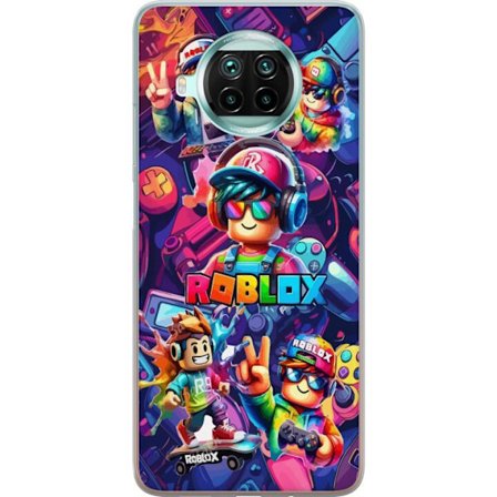 Kompatibel Mobilcover til Xiaomi Xiaomi Mi 10T Lite 5G Farverig Roblox gaming gruppe med hovedtelefoner, controllere og neonfarver perfekt til børn o