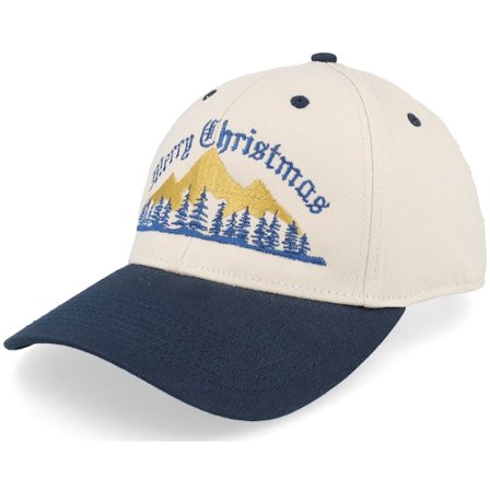 Ho-Ho-Hats - Beige adjustable Lippis - Ugly Merry Christmas Mountain Stone/Navy @ Hatstore