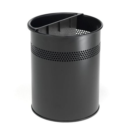 Papirkurv med sorteringsindsats