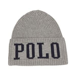 Kids - Ralph Lauren Knitted Branded Beanie Grey 8-14 Years - Headwear - 8-14 years - Grey