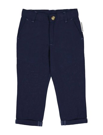 Geggamoja Linen Pants Blue - Navy - 110/116