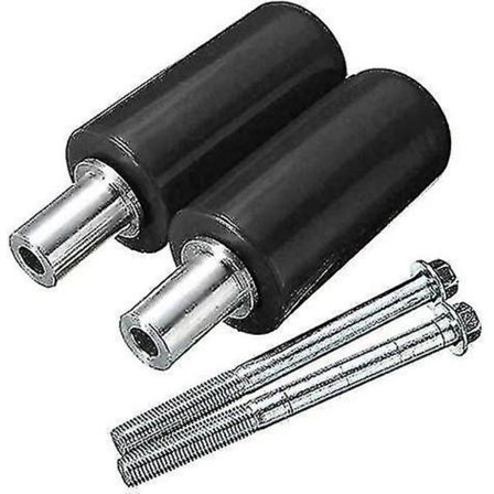 Universal Motorcykel Ramskydd Anti-kollisionsskydd, Motorcykel Anti-fall Stång Fallskyddsvart 2st