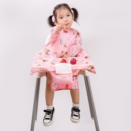 1 Rosa Baby Smekke & Avsvennings Smekke med Smekke Ermer, Festes til Din