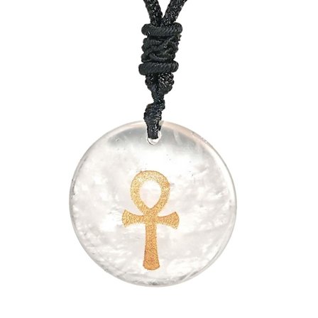 Halskjede anheng Ankh kors mønster hellig symbol smykker til fester påske hvit