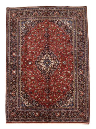 Medallion Large Keshan Rug 295X408 Wool