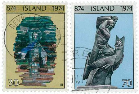 Island - AFA 488-489 - Stemplet