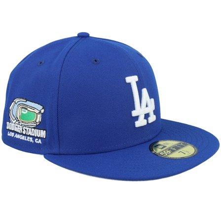 New Era - MLB Ble fitted Czapka Z Daszkiem - Los Angeles Dodgers Color Flow 59FIFTY Std Light Royal Fitted @ Hatstore