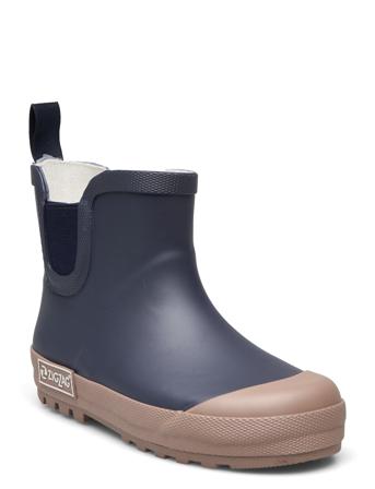 Aster Kids Rubber Boot Navy ZigZag