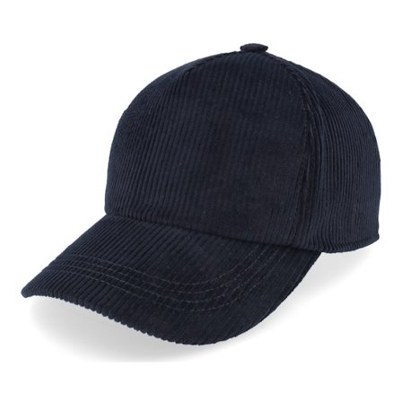 Wigéns - Baseball Cord Black Adjustable Adjustable Black Cap - @ Hatstore