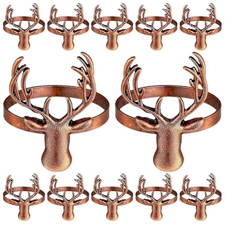 18 kpl Jouluporo Servettirenkaat Poro Servettirenkaat Servettipidikkeet Joulupöydän Koristeet Juhlakoristeluun