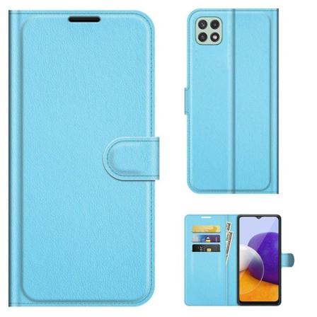 Classic Samsung Galaxy A22 5G Flip Etui - Blå Blue