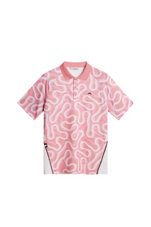 J.Lindeberg - Paul Print Polo - Tennis - Pink - Men - M