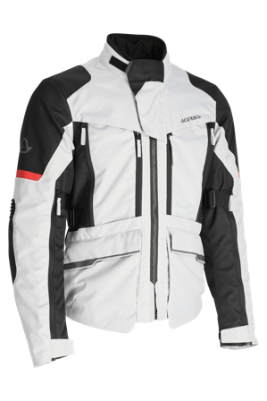 Veste Moto Acerbis X-Rover Gris/Rouge M