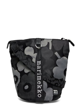 Marimekko All Day Bucket Unikko - Black - ONE SIZE