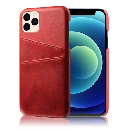 Etui med to kort - iPhone 12 Mini - Rød