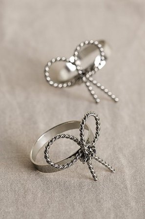 Jotex - Serviettenring Im 2er-pack Silber - CUTE - Kaufe Küchenutensilien bei Jotex