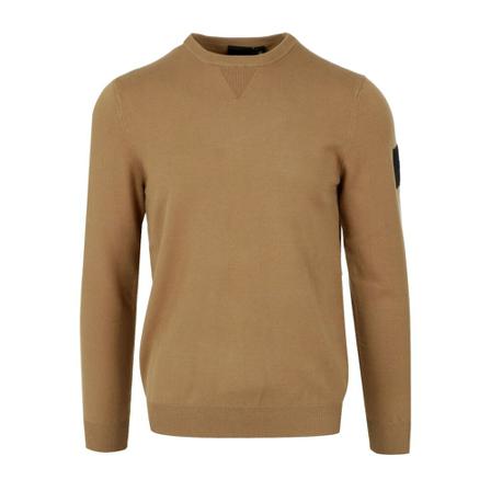 Outhere, Round-neck Knitwear Beige, Heren, Maat:S,Viscose