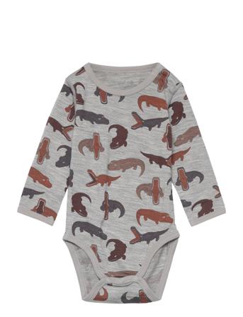 Birk - Bodystocking Bodies Long-sleeved Multi/mønstret Hust & Claire