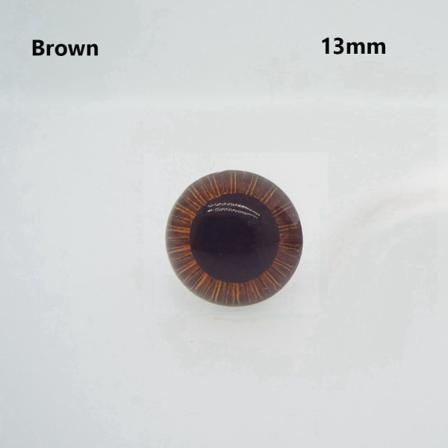 10st/5 Par Plastic Eyes Eyeball Brun 13mm