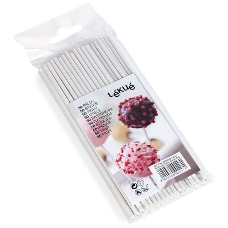 Lékué Cake Pops-pinnar 50 st, vit | Bakning > Övrigt Bakredskap > Baktillbehör | Bagaren och Kocken
