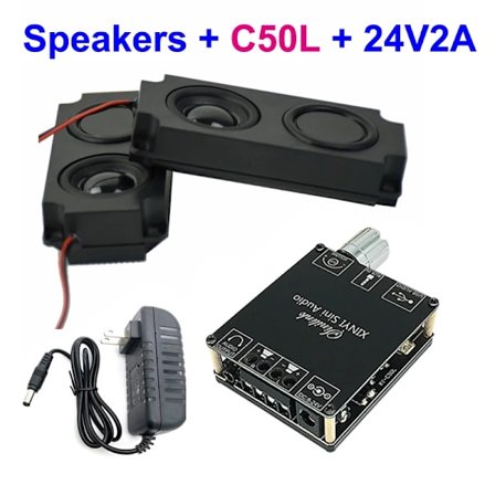 Bluetooth 5.0 20W Bærbar Lydhøjtaler Klasse D Effektforstærker Lyd 2.0 HiFi System DIY Hjemmebiografhøjttalere LCD TV