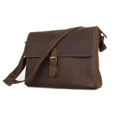 Tsar Brown Leather Case for Men - Leather bags