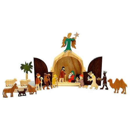 Unik Julberättelse Krubba i Trä