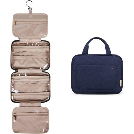 Riippuva toilettilaukku Travel Suuri toilettilaukku Naisten kosmetiikka sininen