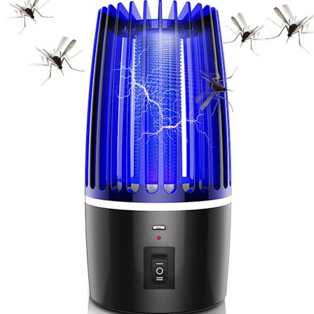 Myggelampe, 2 i 1 Insektbekæmper, USB Genopladelig, UV Insektbekæmper til Bekæmpelse af Møl, Fluer, Insekter