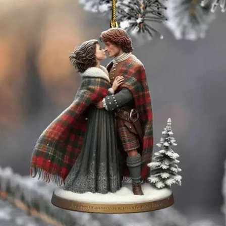 2024 Nye Juletræspynt, Outlander Dekoration Familie Collage Ferie 8cm (FMY)